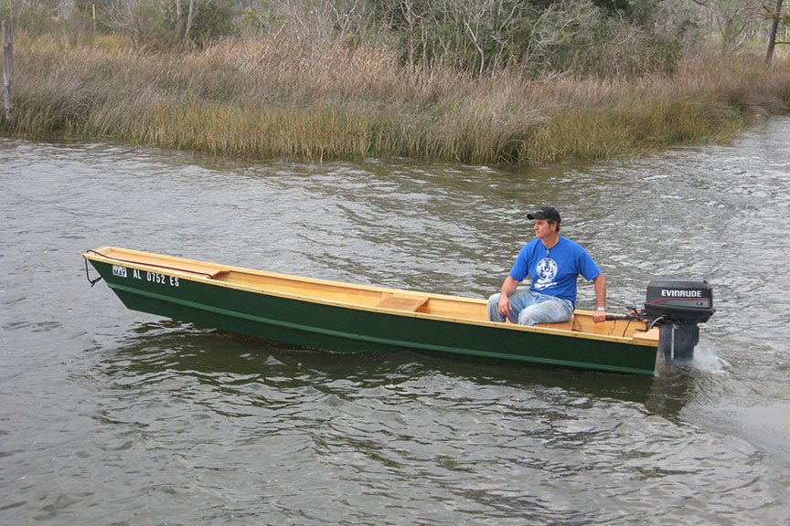 Daryl's wooden boat